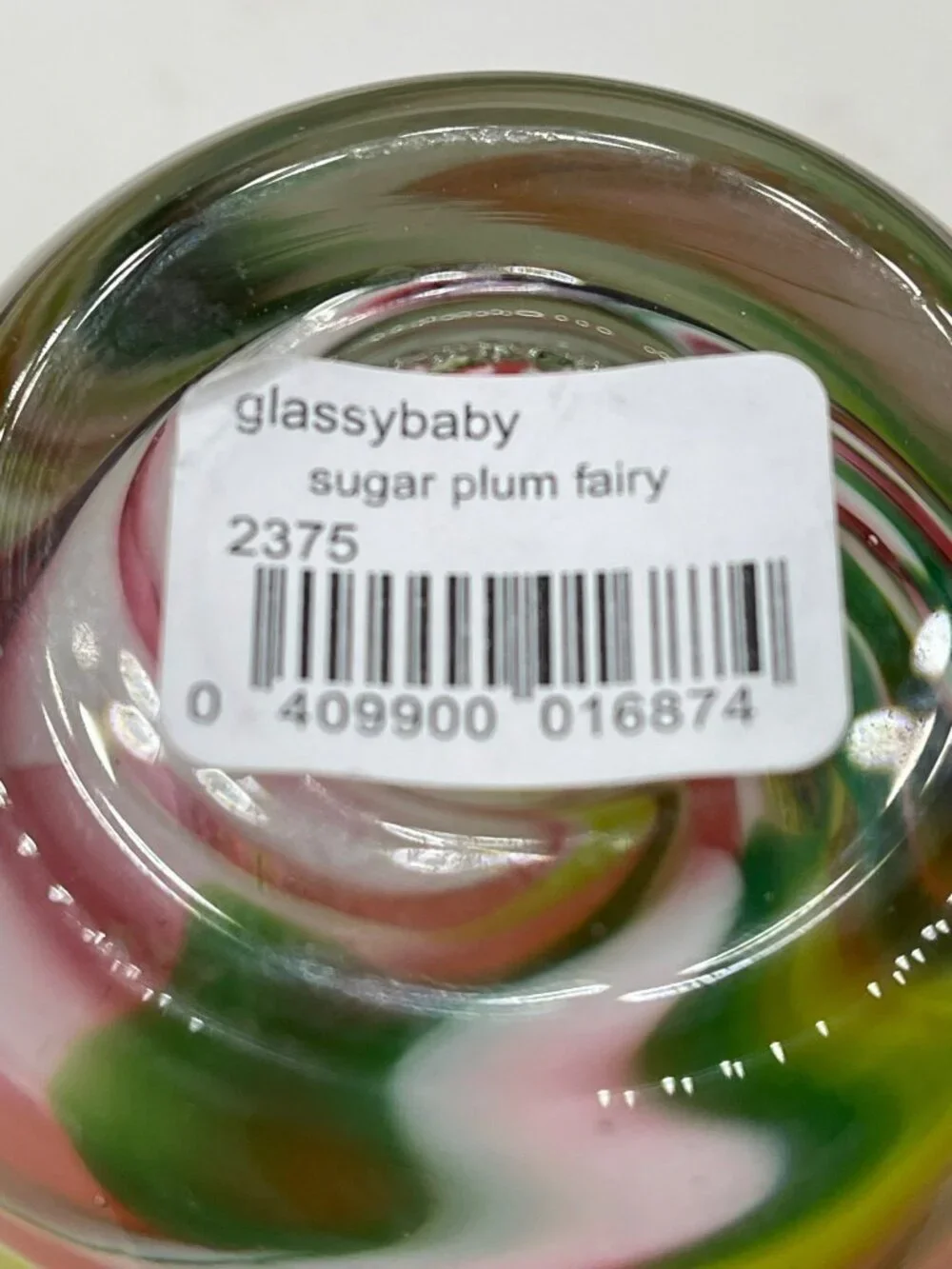 Sugar Plum Fairy Glassybaby-Gift for Friend-Multicolored Glassbaby-Hand Blown Vo